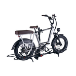 Free standing Hollywood Racks Sport Rider Ebike Hitch Rack holding one ebike