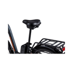 Rear left detail view of the Comfort Saddle installed on a RadCity