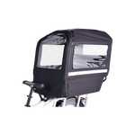 Front left detail view of the Conestoga installed on a white RadWagon