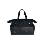 Forward facing close-up of the Large Basket Roll Top Liner, with its top rolled up and with its handles ready for carrying.