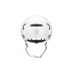 Back view of a white Hudson MIPS bike helmet.