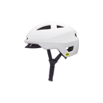 Left side view of the Bern Major MIPS Helmet in white