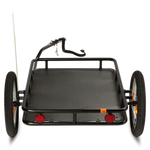 Rear view of the Rad Trailer, showing the rear reflectors for enhanced visibility.